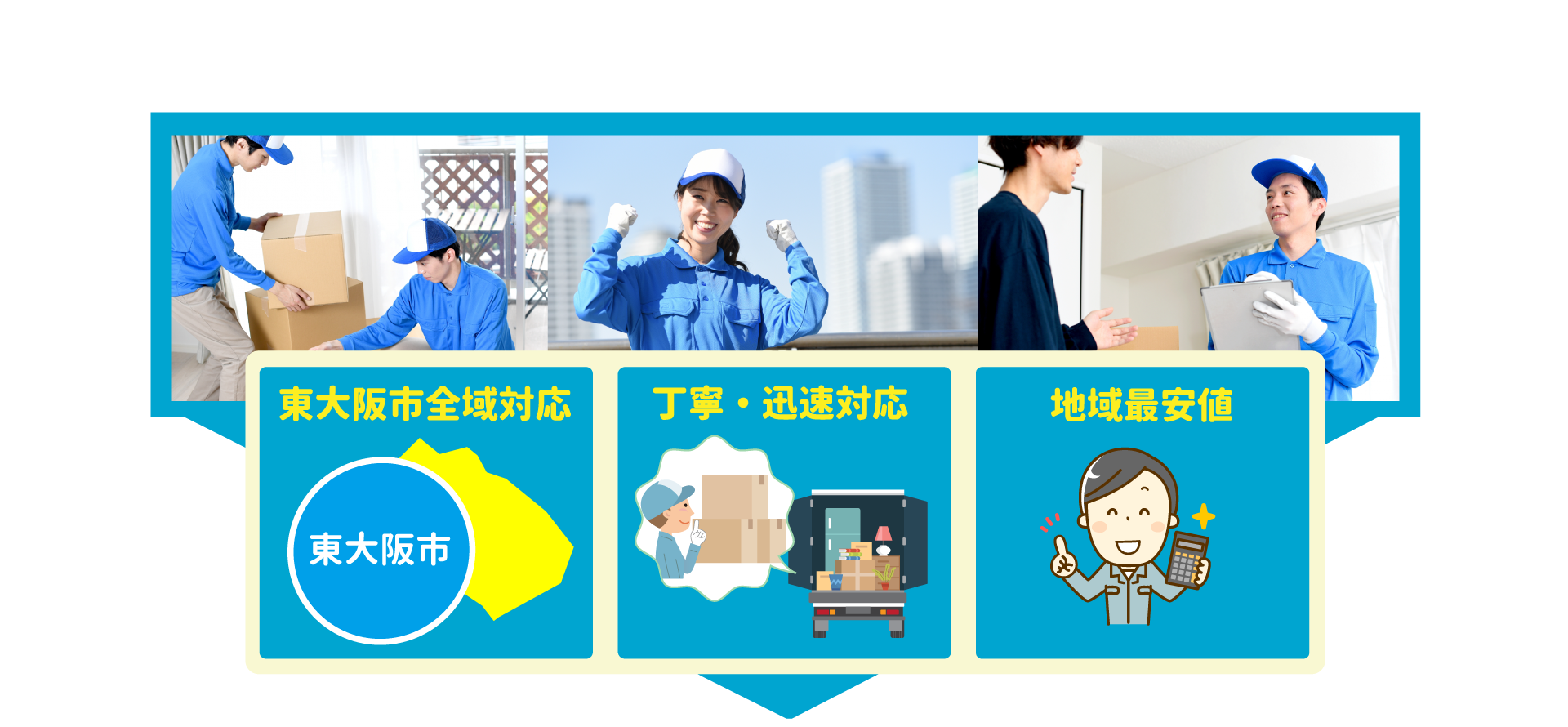 東大阪市全域対応・丁寧・迅速対応・地域最安値